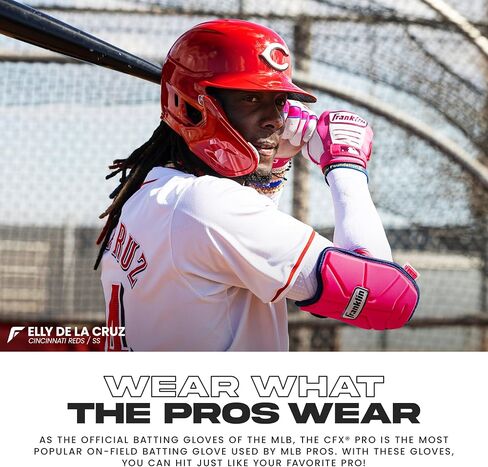 Franklin Sports MLB Baseball Batting Gloves - CFX Pro Compe + Youth - Baseball + Softball - أحجام متعددة + ألوان in Saudi Arabia