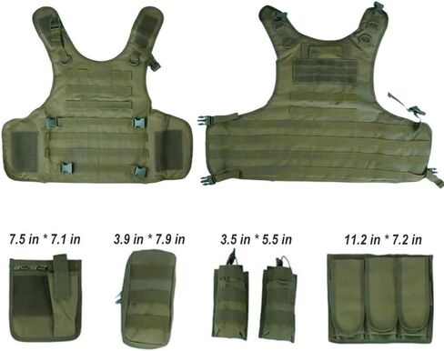 سترة تكتيكية للرجال، سترة Airsoft، سترة سوداء وغطاء معدات حماية، معدات Airsoft التكتيكية in Kuwait