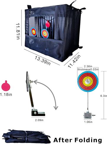 هدف Airsoft مع قطعتين من هدف إعادة الضبط التلقائي المعدني بالكامل لإطلاق مسدس Airsoft كريات BB للاستخدام الداخلي والخارجي in Kuwait