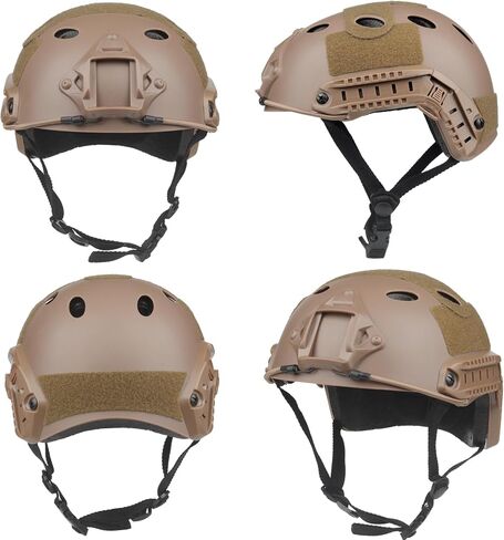 خوذة Airsoft، خوذة تكتيكية سوداء، شبكة قناع Airsoft، قناع بالاكلافا مرن، نظارات Airsoft مضادة للضباب، حماية تكتيكية كاملة للوجه، ملحقات Airsoft، معدات عسكرية in Kuwait
