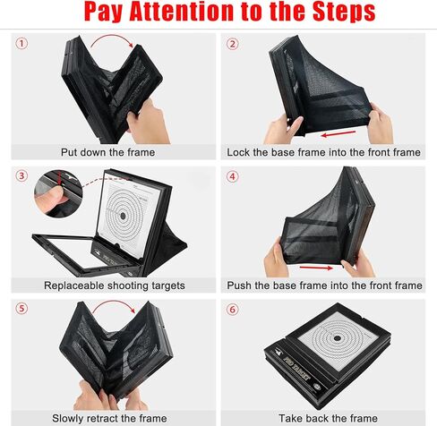 أهداف Airsoft مع الماسك - أهداف مسدس BB المحمولة لممارسة الرماية في الفناء الخلفي، نطاق داخلي أو خارجي، تتضمن إطلاق النار بالورق القابل للاستبدال in Kuwait