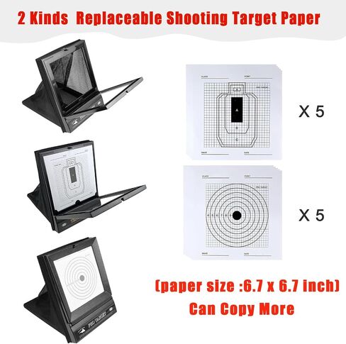 أهداف Airsoft مع الماسك - أهداف مسدس BB المحمولة لممارسة الرماية في الفناء الخلفي، نطاق داخلي أو خارجي، تتضمن إطلاق النار بالورق القابل للاستبدال in Kuwait