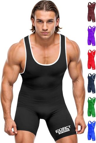 Exxact Sports Men's Wrestling Singlet, High Performance Powerlifting Singlet Wrestling Singlets for Men in Saudi Arabia