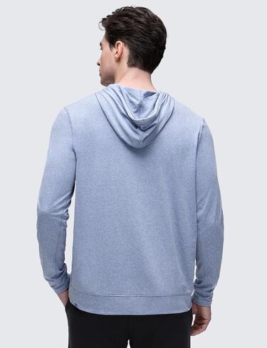 CRZ YOGA Cloud Jersey Mens Pullover Hoodie Casual Workout Long Sleeve Basic Hooded Sweatshirt with Pocket in Saudi Arabia