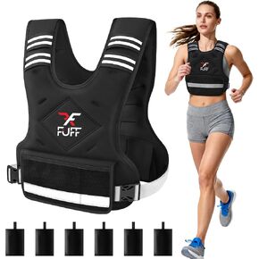 FUFF Weighted Vest Woman, 4-10/11-20/20-32 Lb Adjustable Weight Vest for Women Men, Female Strength Training Body Vest for Walking Exercise Running Workout in Saudi Arabia