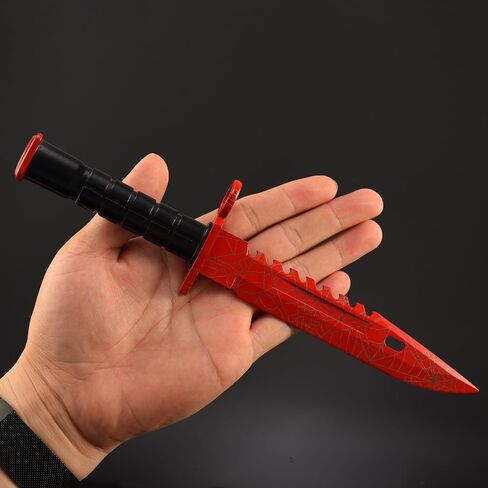 Superbuybox Game CSGO M9 Bayonet Knife Crimson Web Replica Toy Models Martial Arts Game Collection Gift Desk Decor in Saudi Arabia