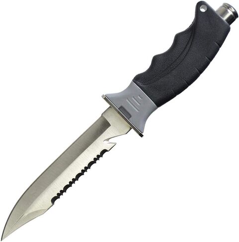 Cressi Borg, Long Blade Knife for Diving and Spearfishing Knife - Pointed & Blunt Tip in Saudi Arabia