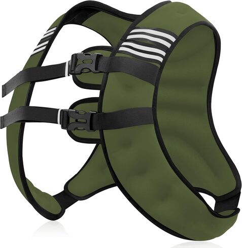 Weighted Vest Men or Women - 5/10/15/20/25/30lbs Weights with Reflective Stripe, Weighted Vest for Workout Equipment for Strength Training Running - Walking Weight Loss in Saudi Arabia