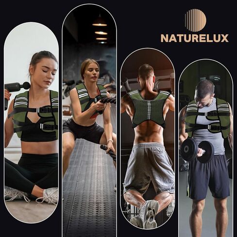 Weighted Vest Men or Women - 5/10/15/20/25/30lbs Weights with Reflective Stripe, Weighted Vest for Workout Equipment for Strength Training Running - Walking Weight Loss in Saudi Arabia