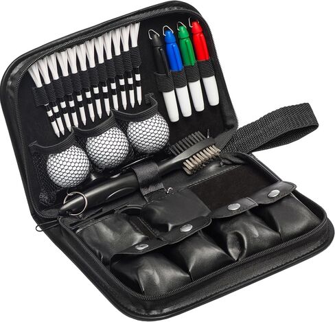 HIRQUITICKE Golf Gift Sets for Men & Women with Accessories Set & Case, Balls, Rangefinder, Tees, Brush, Multifunctional Divot Knife, Scorer, Ball Clamp in Saudi Arabia