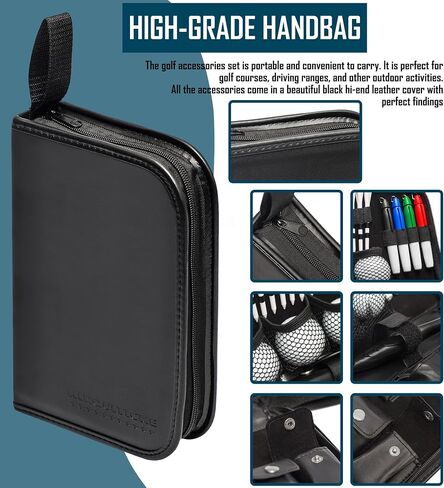 HIRQUITICKE Golf Gift Sets for Men & Women with Accessories Set & Case, Balls, Rangefinder, Tees, Brush, Multifunctional Divot Knife, Scorer, Ball Clamp in Saudi Arabia