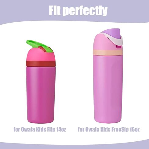 Mity rain 2PCS Protective Boot Compatible with Owala Kids Water Bottle 16 oz &14 oz, Silicone Boot Accessories for Owala Kids FreeSip 16oz & Flip 14oz (Orange) in Saudi Arabia