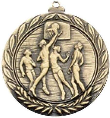 Basketball Female Medallion with Ribbon - Pack of 100 in Saudi Arabia
