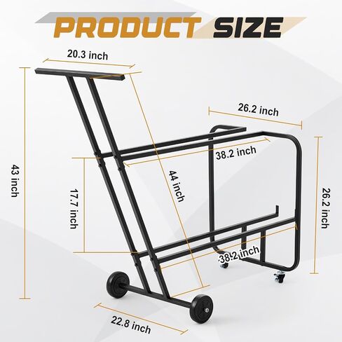 Music Stand Storage Cart for 8 Melody Music Stands Metal Portable in Saudi Arabia