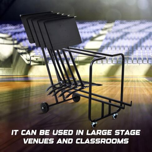Music Stand Storage Cart for 8 Melody Music Stands Metal Portable in Saudi Arabia