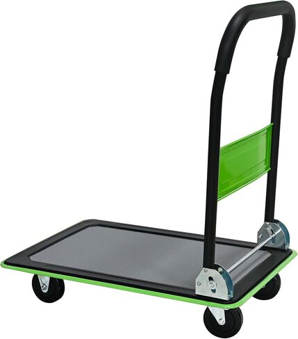 Moving Platform Hand Truck 330lbs.Foldable Push Cart Dolly with 360 Degree Swivel Wheels.Space Saving Dolly Cart for Easy Storage.Collapsible Rolling Tool Cart.Luggage Cart (Blue, 330LB) in Saudi Arabia