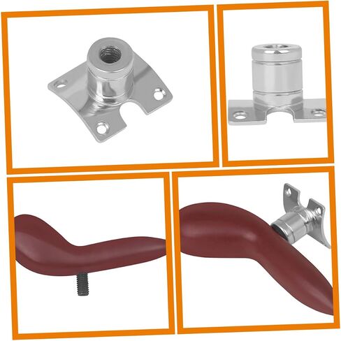 Toyvian Bassoon Thumb Rest Holder with Silver-plated Base and Screws Curved Thick Finger Support to Palm Pressure Lightweight Bassoon Accessory for Comfortable Playing in Saudi Arabia