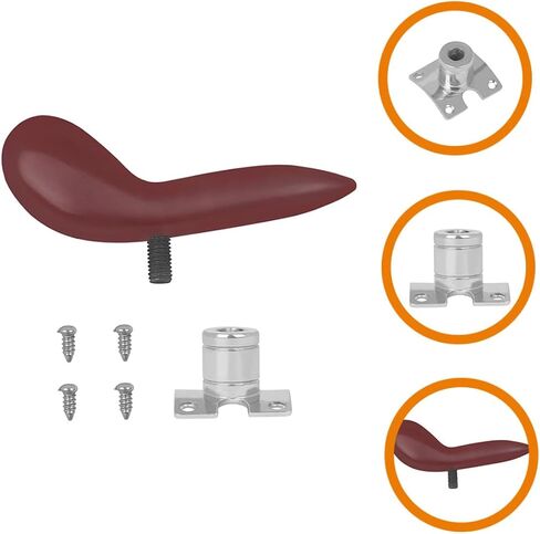 Toyvian Bassoon Thumb Rest Holder with Silver-plated Base and Screws Curved Thick Finger Support to Palm Pressure Lightweight Bassoon Accessory for Comfortable Playing in Saudi Arabia