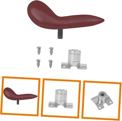 Toyvian Bassoon Thumb Rest Holder with Silver-plated Base and Screws Curved Thick Finger Support to Palm Pressure Lightweight Bassoon Accessory for Comfortable Playing in Saudi Arabia