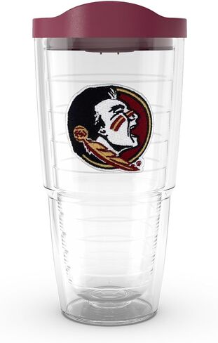 Tervis Florida State Seminoles - الشعار الأساسي المصنوع في الولايات المتحدة الأمريكية كوب سفر معزول مع عزل معزول. in Saudi Arabia