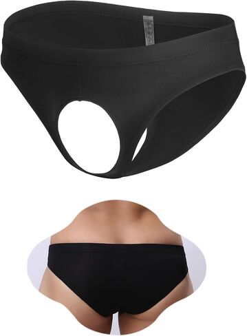 Ohyeahlady Mens Sexy Sexy ملابس داخلية G-String Pouch Ice Dile Silk Open Open Front Urble Lingerie للرجال المريحات المريحة in Kuwait