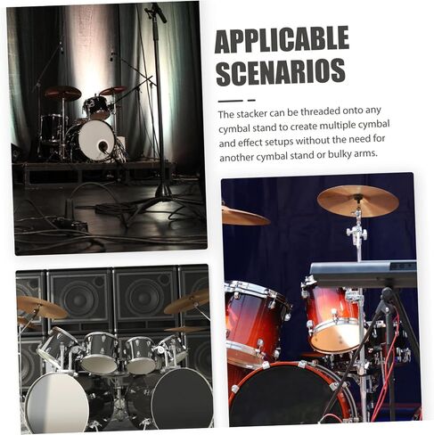 SUPVOX 3pcs Professional Drum Cymbal Stacker Stacking Rack for Hihat Drum Supplies Accessory in Saudi Arabia