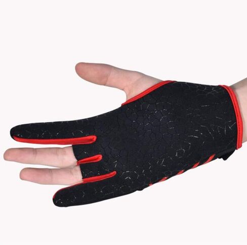 Professional Anti Skid Bowling Gloves Left Right Hand Gloves Sports Gloves Mittens Bowling Accessories 1 Pair Yellow S/M in Saudi Arabia