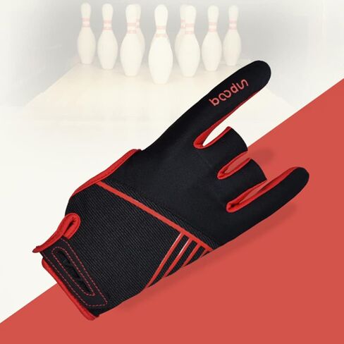 Professional Anti Skid Bowling Gloves Left Right Hand Gloves Sports Gloves Mittens Bowling Accessories 1 Pair Yellow S/M in Saudi Arabia