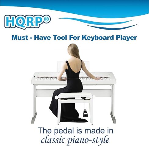 HQRP Sustain Pedal Piano Style compatible with Williams Allegro/Legato/Encore/Etude Mk2 Keyboard Footswitch, Damper Pedal in Saudi Arabia