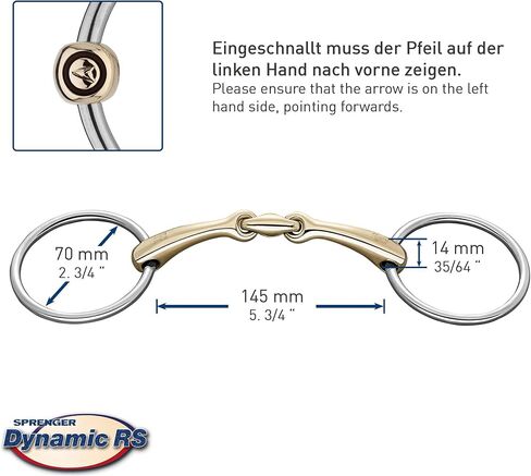 Sprenger Dynamic RS Snaffle - 14 mm - SENSOGAN in Saudi Arabia