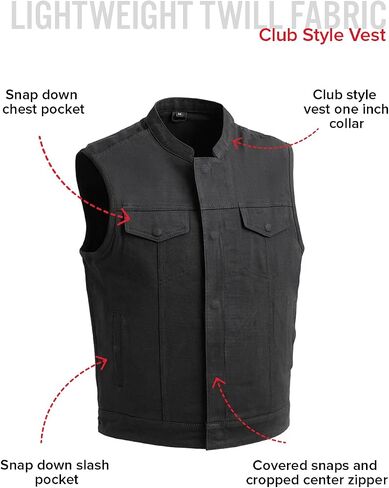 First Mfg Co - Havoc - Men's Vest, Conceal Carry Pockets, Full Panel Back, Snap Closure Pockets in Saudi Arabia