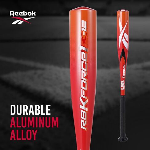 Reebok - T Ball Bat, 25-Inch Aluminum Bat for Kids & Youth, Baseball Bat for Practice, Training, and Beginners (Orange) in Saudi Arabia