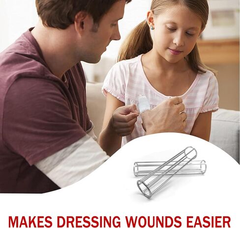 2 Pcs Metal Cage Applicator Tubular Gauze Metal Applicator Cage Tube Gauze Bandage Tubular for Homes Offices in Kuwait