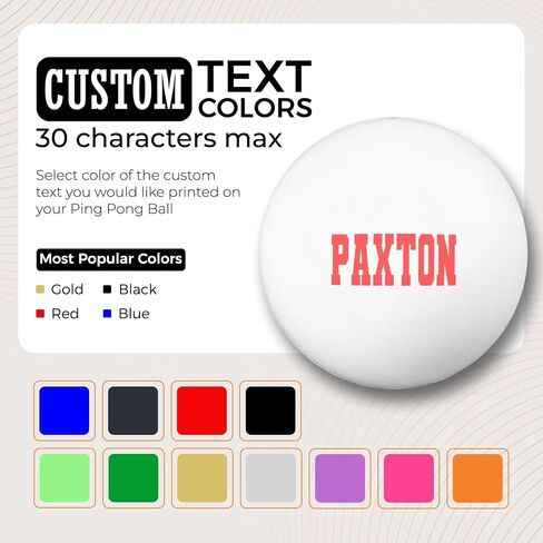 HAMMET Custom Ping Pong Balls - 12-Pack Personalized Table Tennis Balls in Orange and White - Add Name, Text, or Logo - Durable 3-Star Official Size for Training, Clubs, and Games in Saudi Arabia