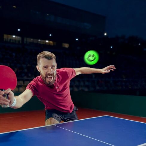 Soulchen 36 قطعة تتوهج في الظلام كرات تنس الطاولة 40 مم كرة تنس طاولة مضيئة كرة نيون خضراء مضيئة للتمرين في الهواء الطلق وديكور الحفلات الليلية والأنشطة الرياضية والحفلات المفضلة كحقيبة هدايا in Kuwait