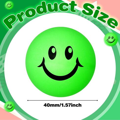 Soulchen 36 قطعة تتوهج في الظلام كرات تنس الطاولة 40 مم كرة تنس طاولة مضيئة كرة نيون خضراء مضيئة للتمرين في الهواء الطلق وديكور الحفلات الليلية والأنشطة الرياضية والحفلات المفضلة كحقيبة هدايا in Kuwait