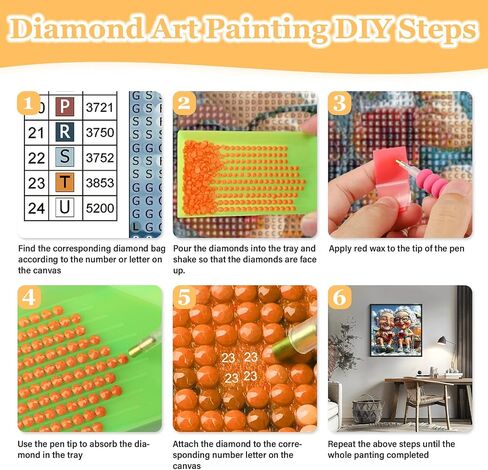 MAXBYE Sewing Grandmother Diamond Paintings, Cartoon Grandma Diamond Art Kits for Adults, Diamond Art Accessories and Free Extra 30% Diamonds, Diamond Art for Home Décor Items. 12x12inch in Saudi Arabia