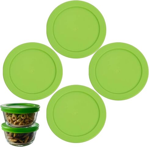 4 Cup/950 mL Orange, Red, Blue Replacement Lids/Covers for Pyrex 7201-PC, Anchor Hocking & KlareWare Storage Bowls *Lids Only - Glass Container Not Included* (6 Pack, Orange, Red, Blue) in Kuwait