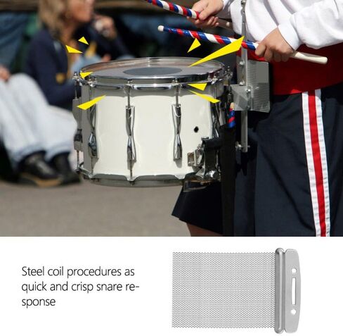 Half Design Snare Drum Wire Steel Drum Wire Strands Snare Wire Drum Spring for Children Snare Drum (20, 30, 40 Strand)(40) in Saudi Arabia