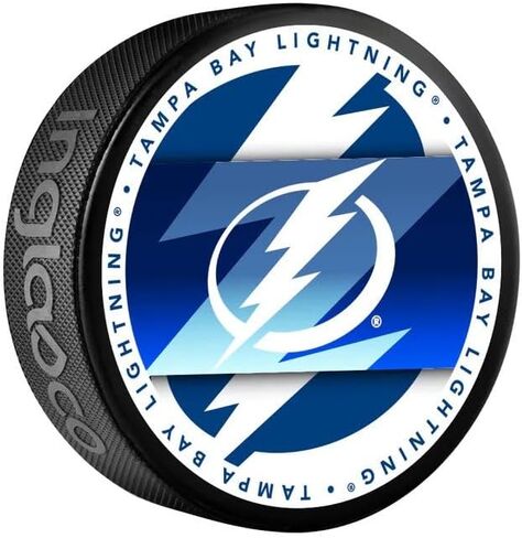 Lightning Officially Licensed Medallion Design Hockey Puck in Saudi Arabia