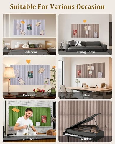 24 × 16 بوصة لوحة نشرة ، لوحة دبوس محسوسة ، 0.35 "لوحة عرض صور سميكة قابلة للطي مع شريط لاصق ذاتي ، لوحة الرؤية لجدران مكتب المطبخ المدرسي - الجمل الداكن in Kuwait