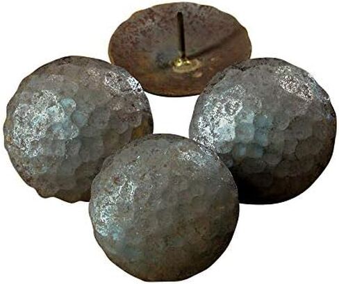 Clavos, 1" Round Hammered, Unfinished Iron, Decorative Door Nails, Lot of 6 in Saudi Arabia