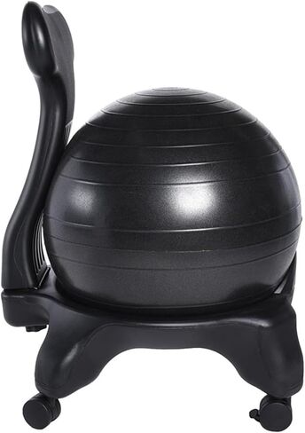 Yoga Ball Chair,Yoga Ball，Exercise Ball, Yoga Ball Chair Desk Ball Chair with Back Support Exercise Ball Seat for Workout Pilates & Physical Therapy Ergonomic Chair in Kuwait