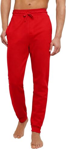 Mens Sweatpants Joggers Tapered Leg Elastic Waist Drawstring with Pockets Casual Athletic Lounge Workout Sweat Pants in Saudi Arabia