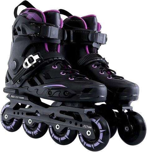 Sports Inline Speed Skates for Adult Adjustable Single Row Roller Blades Lightweight Professional Racing Rollerblades Beginner Outdoor Sports Fitness Men Women in Saudi Arabia