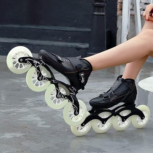 Inline Speed Skating Racing Skates Speed Skating Shoes for Beginners and Teens Professional Roller Skates Skates Adjustable Adult Racing Inline Skates in Saudi Arabia