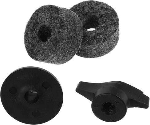VICASKY 2PCS Plastic Cymbal Stand Sleeves with Felt Pads and Screw Hand Knob Easy Installation Drum Stand Accessories Compatible with Crash Splash Ride Cymbals for Percussion Random Color in Saudi Arabia