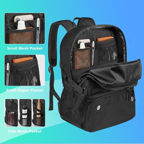 Basketball Bag Backpack with Ball & Shoes Compartment for Soccer Ball Volleyball Football, Large Sports Bag Backpack in Saudi Arabia