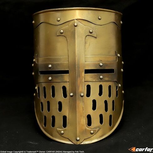 خوذة Mandalorian Steel SCA Helm Medieval Helm for Halloween Assume مسرح الأدوار درع الخوذة Great Great by Global Craft. in Kuwait