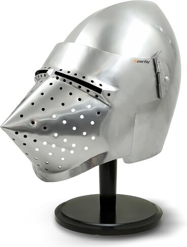 خوذة Mandalorian Steel SCA Helm Medieval Helm for Halloween Assume مسرح الأدوار درع الخوذة Great Great by Global Craft. in Kuwait